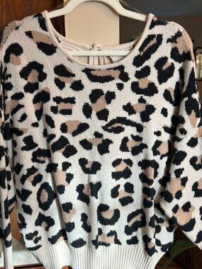 Leopard print sweater - Size XL